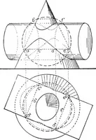Picture 125 of 216 from Descriptive geometry (1921), leaf 189
