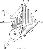 Picture 187 of 216 from Descriptive geometry (1921), leaf 268
