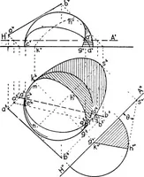 Picture 189 of 216 from Descriptive geometry (1921), leaf 270