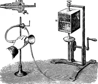 An illustration from A laboratory course in experimental physics (1896)