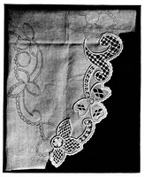 An illustration from The new lace embroidery (Punto tagliato) With 34 illustrations (1905)