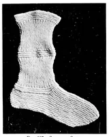 An illustration from Knitting without "specimens"; the modern book of school knitting and crochet (1915)