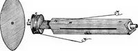 An illustration from Flame, electricity and the camera; man's progress from the first kindling of fire to the wireless telegraph and the photography of color (1900)