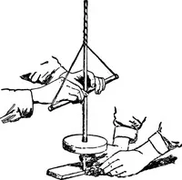 An illustration from Flame, electricity and the camera; man's progress from the first kindling of fire to the wireless telegraph and the photography of color (1900)