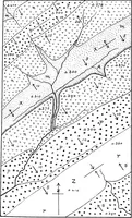 An illustration from Geological and topographical maps, their interpretation and use, a handbook for the geologist and civil engineer (1911)