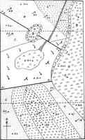 An illustration from Geological and topographical maps, their interpretation and use, a handbook for the geologist and civil engineer (1911)