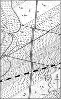 An illustration from Geological and topographical maps, their interpretation and use, a handbook for the geologist and civil engineer (1911)