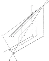 An illustration from The essentials of descriptive geometry (1915)