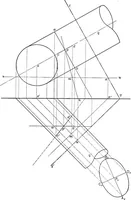 An illustration from The essentials of descriptive geometry (1915)