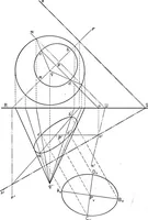 An illustration from The essentials of descriptive geometry (1915)