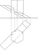 An illustration from The essentials of descriptive geometry (1915)