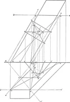 An illustration from The essentials of descriptive geometry (1915)