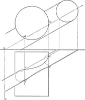 An illustration from The essentials of descriptive geometry (1915)