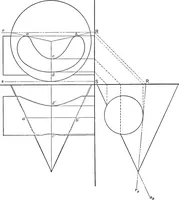 An illustration from The essentials of descriptive geometry (1915)