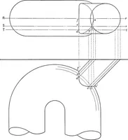 An illustration from The essentials of descriptive geometry (1915)
