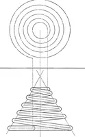 An illustration from The essentials of descriptive geometry (1915)