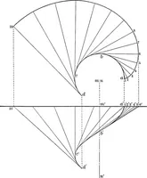 An illustration from The essentials of descriptive geometry (1915)