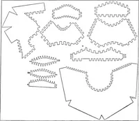 An illustration from The essentials of descriptive geometry (1915)