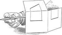 An illustration from The essentials of descriptive geometry (1915)