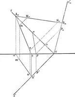 An illustration from The essentials of descriptive geometry (1915)