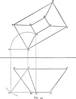 An illustration from The essentials of descriptive geometry (1915)