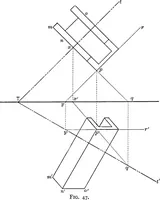 An illustration from The essentials of descriptive geometry (1915)