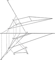 An illustration from The essentials of descriptive geometry (1915)