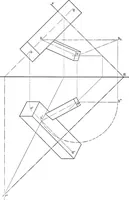 An illustration from The essentials of descriptive geometry (1915)