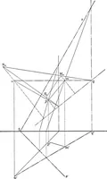 An illustration from The essentials of descriptive geometry (1915)