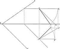 An illustration from The essentials of descriptive geometry (1915)