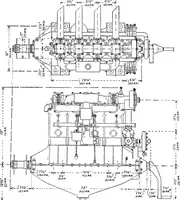 An illustration from Aviation engines, design - construction - operation and repair; a complete, practical treatise outlining clearly the elements of internal combustion engineering with special reference to the design, construction, operation and repair of airplane power plants; also the auxiliary engine systems, such as lubrication, carburetion, ignition and cooling. It includes complete instructions for engine repairing and systematic location of troubles, tool equipment and use of tools, also outlines the latest mechanical processes (1917)