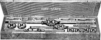 An illustration from Aviation engines, design - construction - operation and repair; a complete, practical treatise outlining clearly the elements of internal combustion engineering with special reference to the design, construction, operation and repair of airplane power plants; also the auxiliary engine systems, such as lubrication, carburetion, ignition and cooling. It includes complete instructions for engine repairing and systematic location of troubles, tool equipment and use of tools, also outlines the latest mechanical processes (1917)