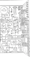 An illustration from Aviation engines, design - construction - operation and repair; a complete, practical treatise outlining clearly the elements of internal combustion engineering with special reference to the design, construction, operation and repair of airplane power plants; also the auxiliary engine systems, such as lubrication, carburetion, ignition and cooling. It includes complete instructions for engine repairing and systematic location of troubles, tool equipment and use of tools, also outlines the latest mechanical processes (1917)