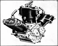 An illustration from Aviation engines, design - construction - operation and repair; a complete, practical treatise outlining clearly the elements of internal combustion engineering with special reference to the design, construction, operation and repair of airplane power plants; also the auxiliary engine systems, such as lubrication, carburetion, ignition and cooling. It includes complete instructions for engine repairing and systematic location of troubles, tool equipment and use of tools, also outlines the latest mechanical processes (1917)