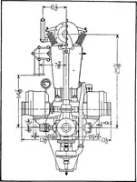 An illustration from Aviation engines, design - construction - operation and repair; a complete, practical treatise outlining clearly the elements of internal combustion engineering with special reference to the design, construction, operation and repair of airplane power plants; also the auxiliary engine systems, such as lubrication, carburetion, ignition and cooling. It includes complete instructions for engine repairing and systematic location of troubles, tool equipment and use of tools, also outlines the latest mechanical processes (1917)