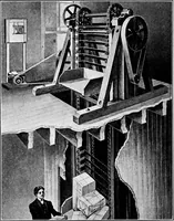 An illustration from Material handling cyclopedia; a reference book covering definitions, descriptions, illustrations and methods of use of material handling machines employed in industry (1921)