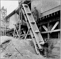 An illustration from Material handling cyclopedia; a reference book covering definitions, descriptions, illustrations and methods of use of material handling machines employed in industry (1921)