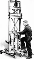 An illustration from Material handling cyclopedia; a reference book covering definitions, descriptions, illustrations and methods of use of material handling machines employed in industry (1921)