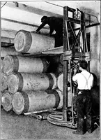An illustration from Material handling cyclopedia; a reference book covering definitions, descriptions, illustrations and methods of use of material handling machines employed in industry (1921)