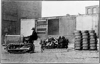 An illustration from Material handling cyclopedia; a reference book covering definitions, descriptions, illustrations and methods of use of material handling machines employed in industry (1921)