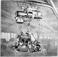An illustration from Material handling cyclopedia; a reference book covering definitions, descriptions, illustrations and methods of use of material handling machines employed in industry (1921)
