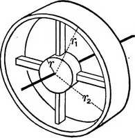 An illustration from Mechanics of engineering (solids) : comprising statics and kinetics of solids, and the mechanics of the materials of construction, or strength and elasticity of beams, columns, shafts, arches, etc. : for use in technical schools (1911)