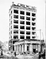 An illustration from The San Francisco earthquake and fire; a brief history of the disaster; a presentation of facts and resulting phenomena, with special reference to the efficiency of building materials, lessons of the disaster (1906)