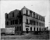 An illustration from The San Francisco earthquake and fire; a brief history of the disaster; a presentation of facts and resulting phenomena, with special reference to the efficiency of building materials, lessons of the disaster (1906)