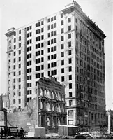 An illustration from The San Francisco earthquake and fire; a brief history of the disaster; a presentation of facts and resulting phenomena, with special reference to the efficiency of building materials, lessons of the disaster (1906)