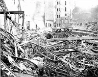 An illustration from The San Francisco earthquake and fire; a brief history of the disaster; a presentation of facts and resulting phenomena, with special reference to the efficiency of building materials, lessons of the disaster (1906)