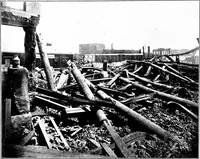 An illustration from The San Francisco earthquake and fire; a brief history of the disaster; a presentation of facts and resulting phenomena, with special reference to the efficiency of building materials, lessons of the disaster (1906)