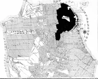 An illustration from The San Francisco earthquake and fire; a brief history of the disaster; a presentation of facts and resulting phenomena, with special reference to the efficiency of building materials, lessons of the disaster (1906)