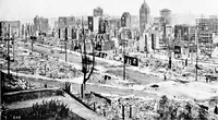 An illustration from The San Francisco earthquake and fire; a brief history of the disaster; a presentation of facts and resulting phenomena, with special reference to the efficiency of building materials, lessons of the disaster (1906)