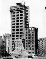 An illustration from The San Francisco earthquake and fire; a brief history of the disaster; a presentation of facts and resulting phenomena, with special reference to the efficiency of building materials, lessons of the disaster (1906)